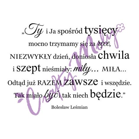 Stempel gumowy Crafty Moly Ty i Ja spośród tysięcy